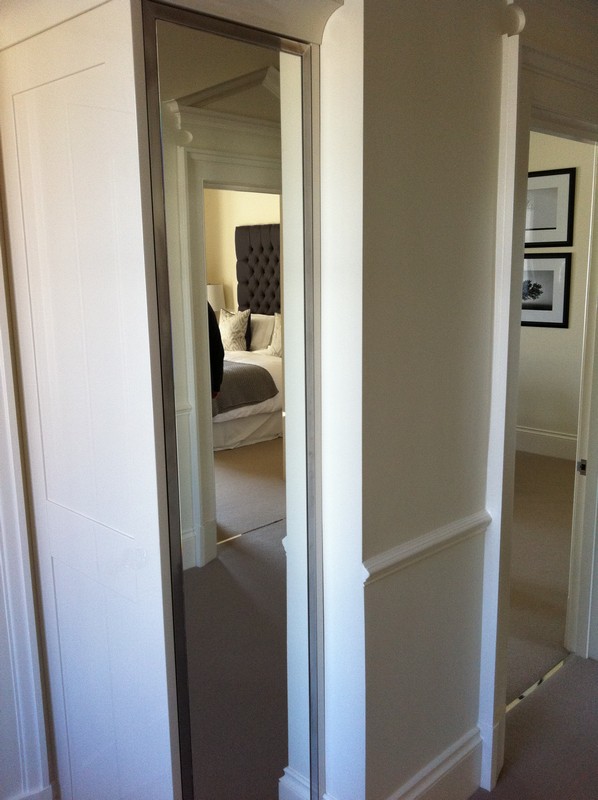 Full-length wardrobe mirror fitted in Harlesden home