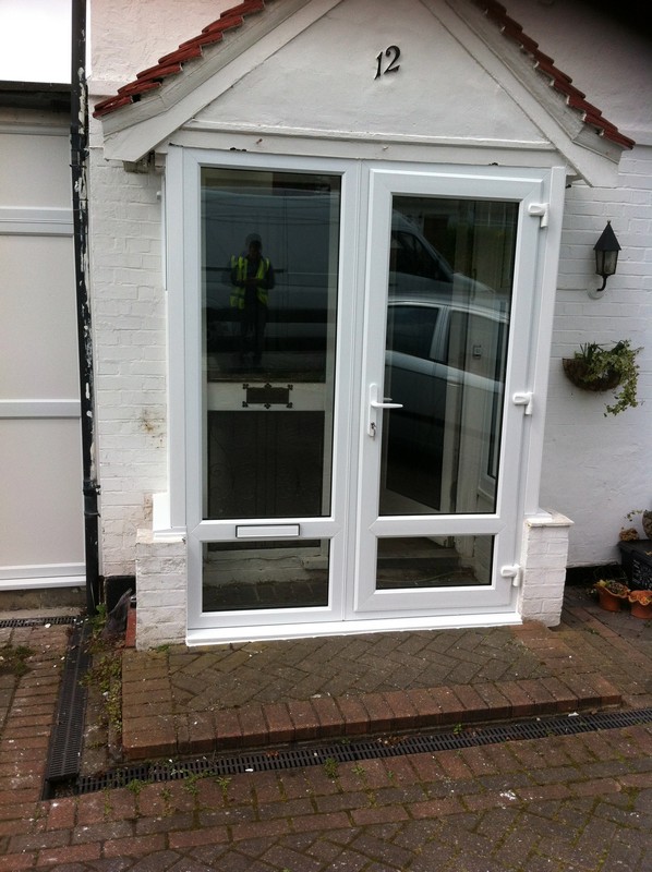 uPVC French doors fitted as front entrance in Harlesden
